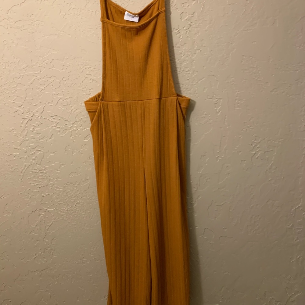 Yellow overall/romper